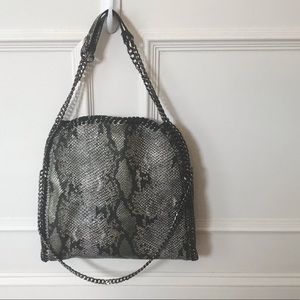 Steve Madden Btotally Faux Snakeskin Tote